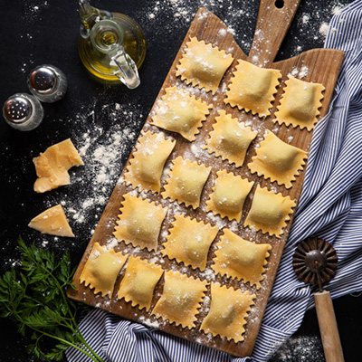 Bison Ravioli