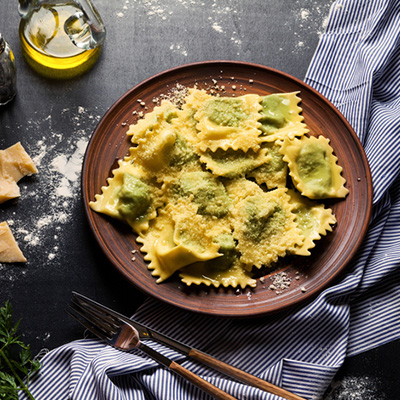 Chicken Pesto Ravioli