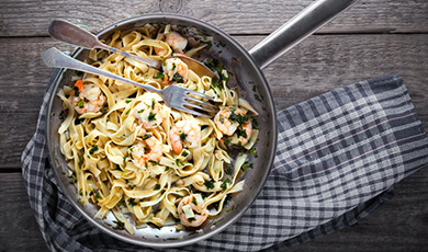 Delicious Shrimp Linguine