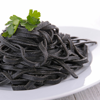 Squid Ink Tagliatelle Pasta